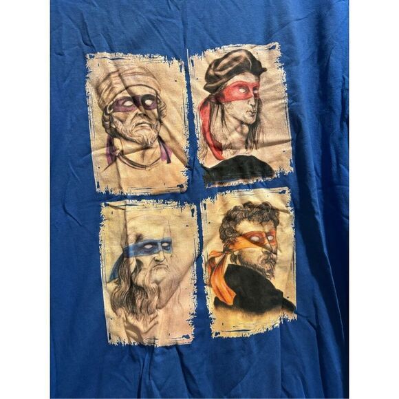 Renaissance Mutant Ninja Turtles T-shirt size Large - Picture 2 of 2